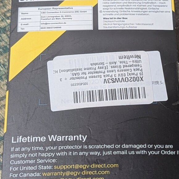 2× EG Samsung Galaxy A42 5G V 3+3 Pack Tempered Glass Screen & Camera Lens Prote - Picture 2 of 4